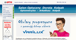 Desktop Screenshot of optykmorena.pl
