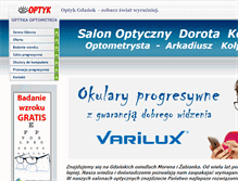 Tablet Screenshot of optykmorena.pl